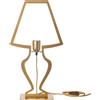 ARTI & MESTIERI Lampada da Tavolo Design Silhouette Grande Oro Trasparente