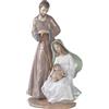 NAO Figura Statuina Statua la Sacra Famiglia Presepe 37x22cm Porcellana Decorazione Natalizia