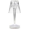 LAMART - Lampada da Tavolo Policarbonato Batteria 35cm Trasparente