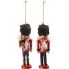 VILLEROY & BOCH Winter Collage Accessoires Appendino Schiaccianoci 12cm Set 2 Pezzi Legno Addobbi di Natale