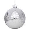 BIZZOTTO Addobbo Sfera Pallina Palla Albero Natale Garnish Vetro 10cm Argento