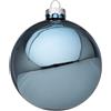 BIZZOTTO Addobbo Sfera Pallina Albero di Natale Azzurro Lucido Vetro 10cm