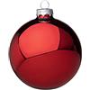BIZZOTTO Addobbo Sfera Pallina Palla Albero di Natale Rosso Vetro 10cm