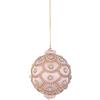 BIZZOTTO Sfera Pallina per Albero di Natale Crystal 10cm Rosa Cipria con Brillanti