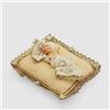 EDG Enzo De Gasperi Gesù Bambino con Cuscino Oro Presepe 14x12cm Decorazione Natalizia