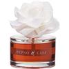 HYPNO CASA Diffusore a Bastoncini con Fiore Bianco Rosa 60ml Sandalo Nobile