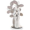 BONGELLI PREZIOSI Scultura Figura Innamorati Albero della Vita 32cm Marmorino