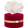 HYPNO CASA Diffusore a Bastoncini con Rosa Bianca 60ml Floccato Velluto Bordeaux Melograno
