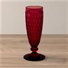 VILLEROY & BOCH Boston Coloured 4 Pezzi Flute Calice Spumante Red 145ml Cristallo