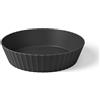 BLIM PLUS Ciotola Coppa Insalatiera Hera L 25cm Carbon Black Nero Made in Italy 100% Riciclabile