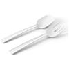 BLIM PLUS Posate per Insalata Paestum 29cm Arctic White Bianco Made in Italy 100% Riciclabile