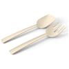 BLIM PLUS Posate per Insalata Paestum 29cm Brown Sugar Sabbia Made in Italy 100% Riciclabile