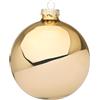 BIZZOTTO Sfera Pallina in Vetro per Albero di Natale 10cm Miele Lucido