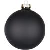 BIZZOTTO Sfera Pallina in Vetro per Albero di Natale 10cm Nero Opaco