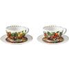 BRANDANI Le Primizie Set 2 Pezzi Tazza Tè c/Piattini 15cm Porcellana 52163
