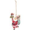 BIZZOTTO Pendaglio per Albero di Natale 10cm Babbo Natale Metallo
