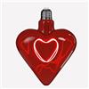 WERNS Lampadina LED Cuore Rosso 12x16,5cm Vetro