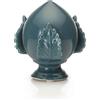 PALAIS ROYAL Pumo Pomo Pugliese Decorazione Blu Ottanio 12cm Ceramica