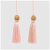 EDG - Decorazione di Natale Addobbo Nappa Jewel 15cm Rosa Oro