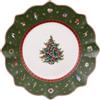 VILLEROY & BOCH Toy's Delight Piatto Colazione Verde 24cm Tavola di Natale