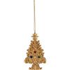 NOEL by Lamart Pendaglio Appendino per Albero di Natale Pino in Poliresina 12cm Oro