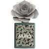 MUHA' Profumo Diffusore Art Rosa con Ricamo 100ml Acqua e Sale