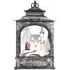 TIMSTOR Lanterna di Natale 38cm con LED Musica e Movimento Argento
