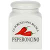 LA PORCELLANA BIANCA Conserva Barattolo Contenitore Peperoncino 175ml Bianco Porcellana