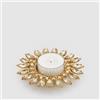 EDG Enzo De Gasperi Porta Candela Diamanti con Gemme 18x10cm Oro