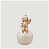 EDG Decorazione Natalizia Angelo su Sfera c/LED 16cm Ceramica