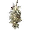 MASCAGNI CASA - Ramo Abete Natale H 50 cm c/ 40 Luci e Bacche Addobbi Natalizi
