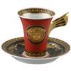 VERSACE - Tazza caffè medusa rosso red Ikarus