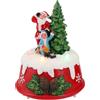 TIMSTOR Paesaggio Scena di Natale Babbo Natale Decorazione Natalizia 11,5cm LED