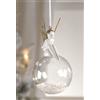 MASCAGNI CASA - Sfera Decorazione Natalizia con Angelo 6 cm Addobbo Albero di Natale Vetro