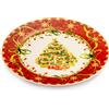 Noel by Lamart Piatto Frutta Dessert Natalizio 20cm Porcellana