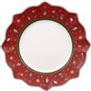 VILLEROY & BOCH - Toy's Delight Piatto Piano Rosso 29cm Tavola Natalizia Natale