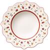 VILLEROY & BOCH - Toy's Delight Piatto Fondo Bianco 26cm Tavola di Natale