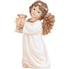 BIANCHI DINO Angelo Putto di Natale con Lira in Resina 20,5cm Crema Oro