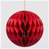 EDG Enzo De Gasperi Sfera Pallina per Albero di Natale in Carta Origami 15cm