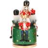 TIMSTOR - Carillon con Schiaccianoci Soldatini di Natale Musicale 20cm Verde Legno