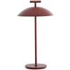 KARTELL Mini Geen-A Battery Version Lampada da Tavolo Rosso Mattone 36,5cm Acciaio