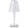 KARTELL Battery Lampada da Tavolo Trasparente 26cm PMMA