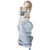 NAO Statua Statuina Mamma con Bambina Porcellana 37x21cm