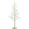 BIZZOTTO - Albero di Natale 186 LED Glad Poinsettia Champagne Decorazione Natalizia H 150 Metallo