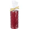 BIZZOTTO - Candela di Natale Luxe Rosso 15 cm Decorazione Natale Cera