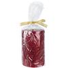 BIZZOTTO - Candela di Natale Luxe Rosso 10 cm Decorazione Natale Cera