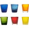 MEMENTO Bicchieri da Shot Liquore Colorati Vivace Set 6 Pezzi 50ml Pasta di Vetro