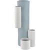 BONGELLI PREZIOSI Vaso Modular in Marmorino Bianco Carta da Zucchero 34cm
