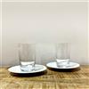 ROSENTHAL diVino Set 2 Pezzi Bicchiere Latte c/Piattino Cristallo Porcellana