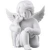 ROSENTHAL Statuina Figurina Angelo con Cerbiatto Bambi 10x9cm Porcellana
